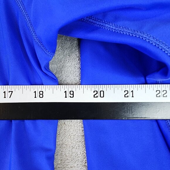 Mens Blue Sunpoint Shirt Long Sleeve Stretch Athletic Crew Neck Size L - Picture 5 of 7